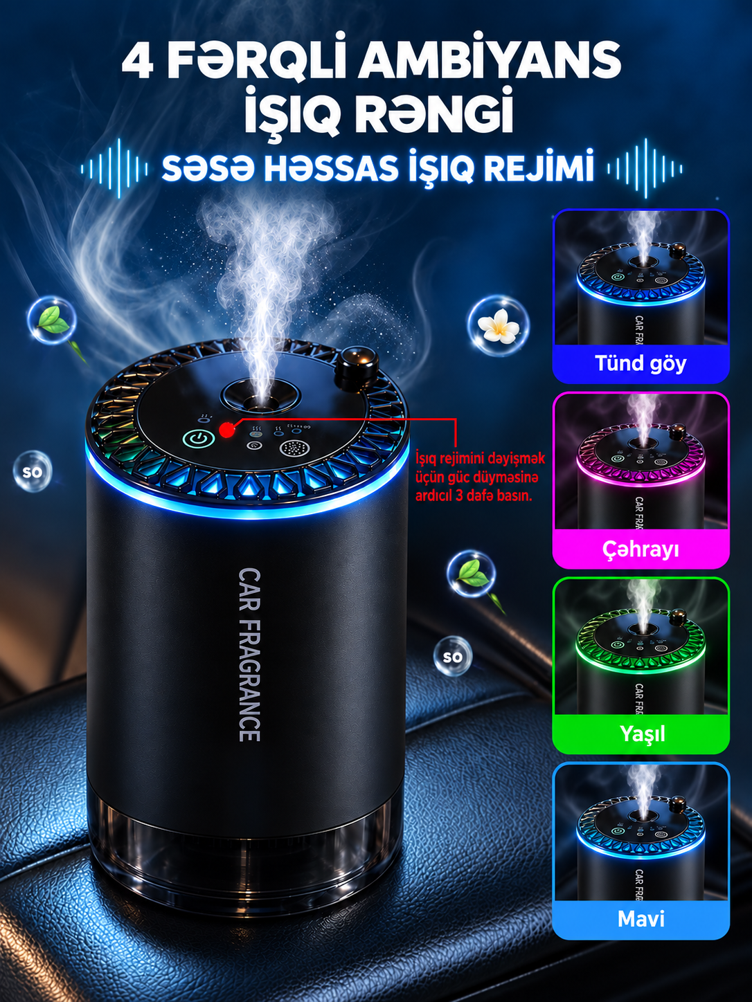Smell Car – Premium Ağıllı Avtomobil Ətri